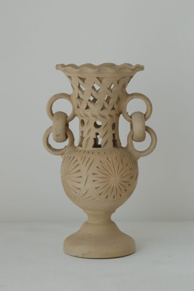 Vase "Assia" ajouré à boucles
