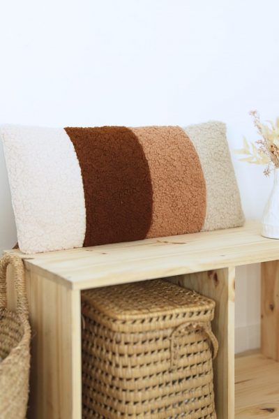 Coussin bouclette rectangulaire