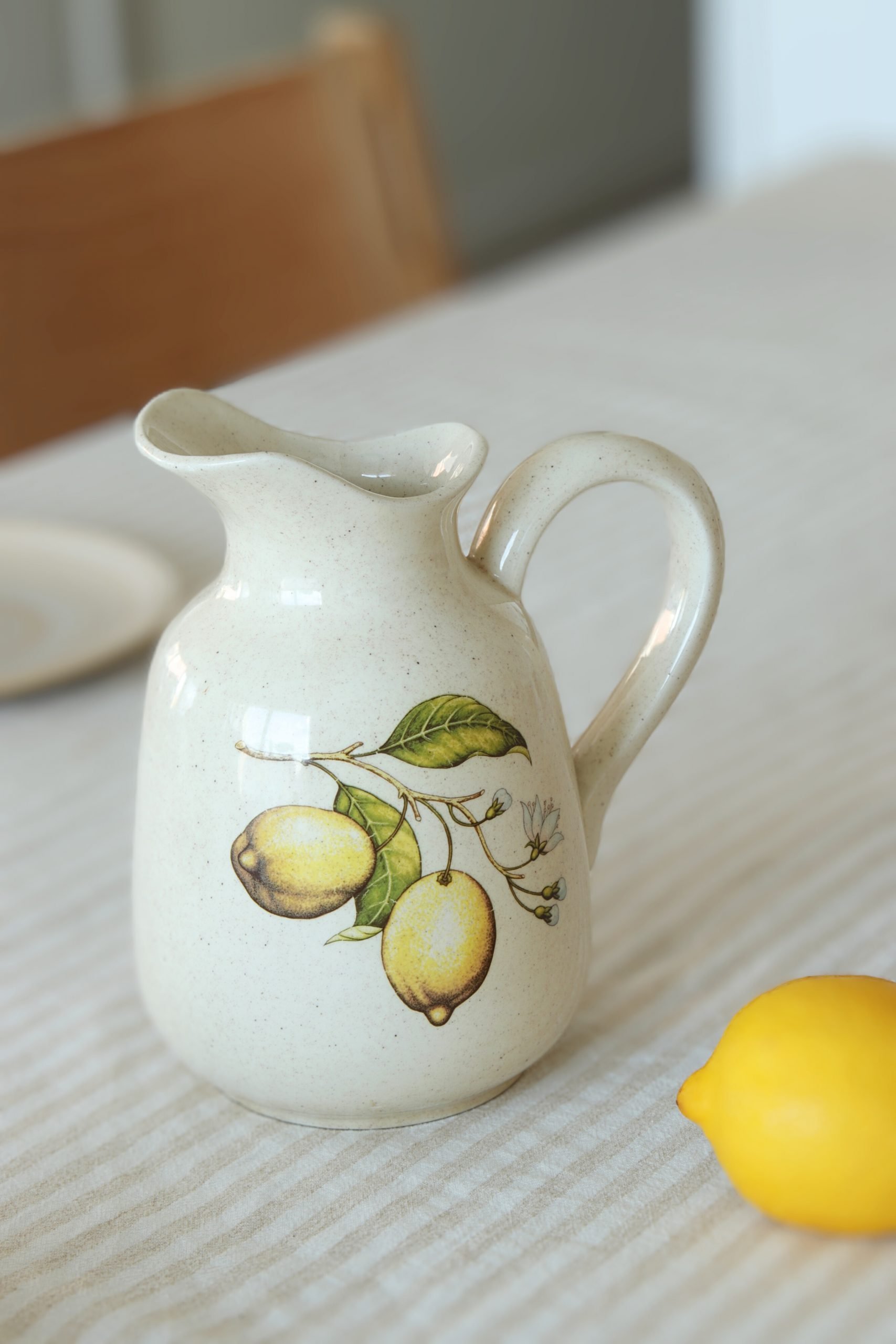 Carafe en grès vernissé Citron – Image 2