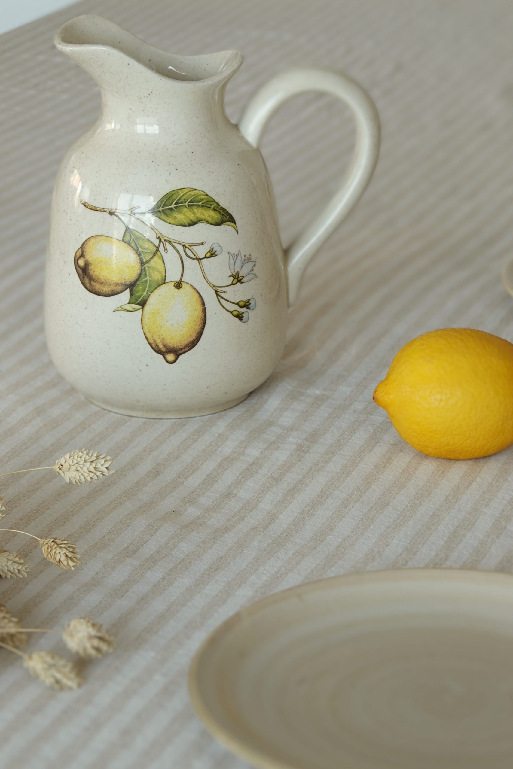 Carafe en grès vernissé Citron – Image 3