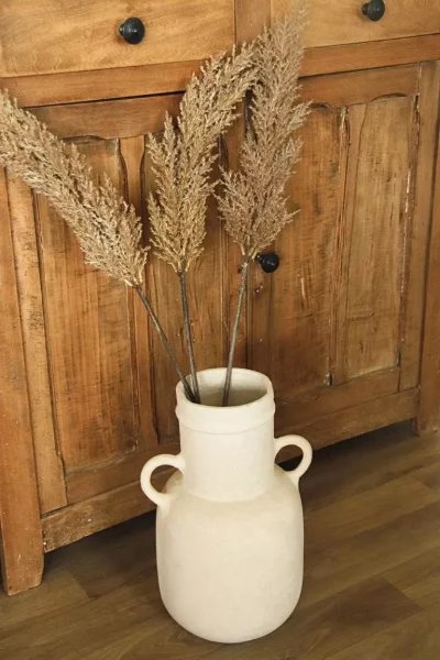 Grand vase décoratif en papier mâché