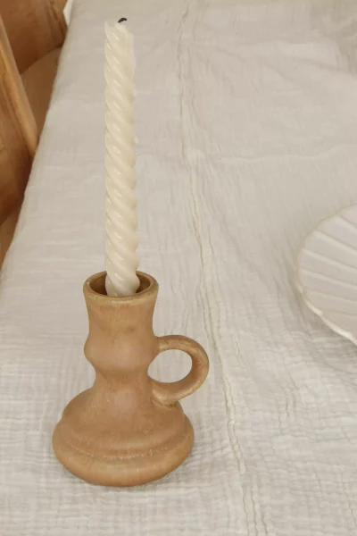 Bougeoir en grès ancien